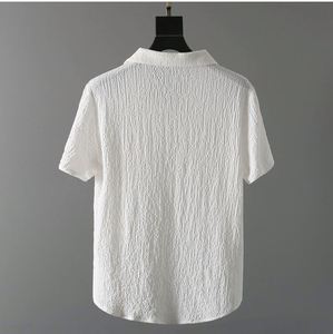 夏季男士两件套短袖上衣+长裤纯色Polo领纽扣松紧腰长裤运动服 - Product Image 5