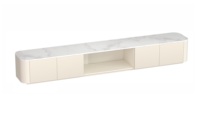 Meuble TV extensible en bois moderne haut de gamme italien, combinaison table basse pour petits appartements, mobilier de salon