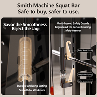 Smith Machine Power Rack, équipement de musculation multifonctionnel pour la maison et l'entraînement en salle commerciale
