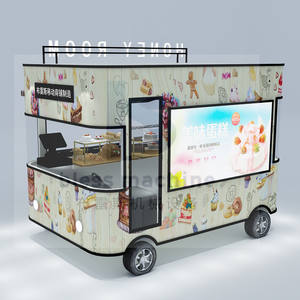 Nouveauté 2025, vente en gros d'usine, vente chaude, camion électrique mobile pour gâteaux, desserts, biscuits, chocolat, chariot - Product Image 4