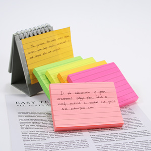 Custom Shapes Cute Sticky Notes School Office Stationery Multicolored Memo <b>Pads</b> With Line - Product Image 5