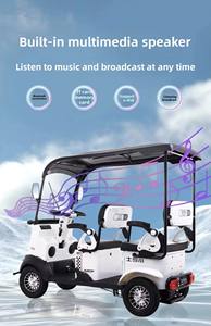 Quadricycle électrique de golf à énergie nouvelle, <span class=keywords><strong>4</strong></span> <span class=keywords><strong>places</strong></span>, carrosserie ouverte, véhicule électrique avec une vitesse de 30 à 50 km/h et une autonomie de 50 à 70 km, à vendre - Product Image 5