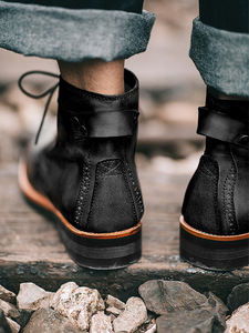 Botas <span class=keywords><strong>de</strong></span> Vestir para <span class=keywords><strong>Hombre</strong></span> Estilo Británico <span class=keywords><strong>de</strong></span> Última Moda 2024 Calzado Urbano en Piel Sintética PU - Product Image 4