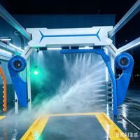 Machine de lavage de voiture électrique entièrement automatique sans contact 360° pour SUV, berline, camionnette, certifiée CE, système de lavage de voiture intelligent