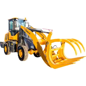 Kleine 4wd Tractor Yuchai Motor Wiellader Te Koop In China Backhoe Loader Civiele Techniek Machine 6 Ton Wiellader