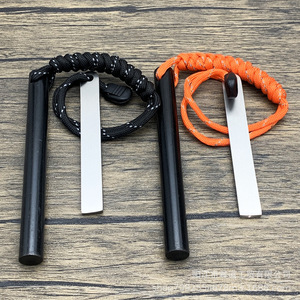 Allume-feu en acier inoxydable 12,7*127 avec paracorde, outil de survie en plein air - Product Image 2