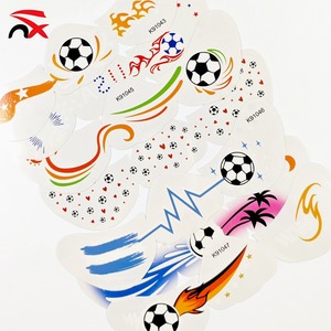Soccer Game Day Temporary Tattoos Waterproof Long Lasting Team Spirit Body Stickers Custom Promotional Fan Zone Merchandise