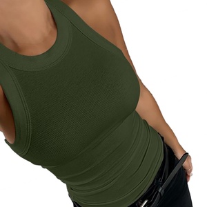 Top Personalizado OEM para Mujer, Color Sólido, Sin Mangas, Simple, Elegante, Entallado, Adecuado para Salidas Casuales Diarias - Product Image 4