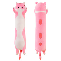 Oreiller Long pour chat, jouets d'animaux en peluche de haute qualité, coussin personnalisé pour chat