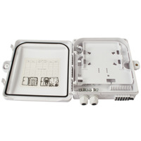 Boîtier de distribution de fibre optique 16 cœurs FTTH, boîtier terminal fibre optique haute résistance en ABS PC étanche pour poteau/mur