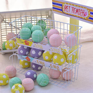 Mainan bola anjing REMBER hewan peliharaan mainan hewan peliharaan REMBER lateks membuat suara mainan bola voli sepak bola interaktif anak anjing mainan sepak bola - Product Image 1