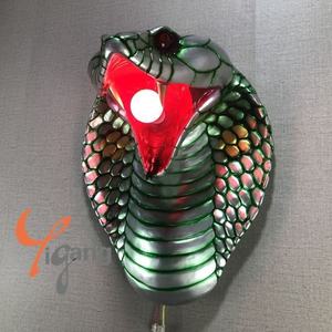 تصميم مخصص رأس ثعبان راتنج منحوت حيواني بالحجم الطبيعي ثلاثي الأبعاد يعلق على الحائط للديكور المنزلي هدايا تذكارية بطابع فني - Product Image 2