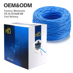 Câble Réseau Ethernet UTP Intérieur/Extérieur <span class=keywords><strong>Cat7</strong></span> Cat6A Cat5e Cat6 305m, Fabrication OEM - Product Image 1