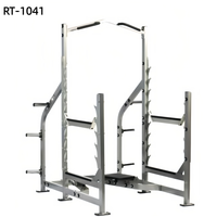 Support de rangement horizontal robuste pour haltères, capacité 10 barres, usage commercial