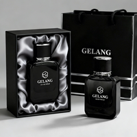Flacon de parfum de luxe personnalisé le plus vendu, 30 ml, 50 ml, 100 ml, flacons de parfum en verre, flacon de parfum noir irrégulier avec emballage