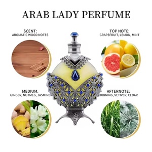 Perfume de Lujo al Estilo Árabe para Mujer, Colonia Líquida sin Alcohol, Aceite de Colonia de 15 ml, Spray de Larga Duración, Venta al por Mayor - Product Image 3