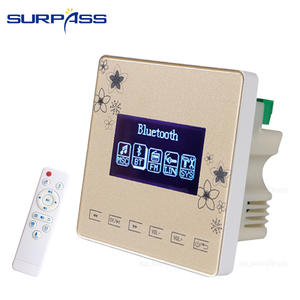 PW215A Amplificador de pared inteligente Mini controlador de música con tecla táctil activa Reproductor de música de fondo MP3 y altavoz inteligente - Product Image 3