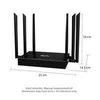 Routeur WiFi industriel 4G LTE, signal puissant, CPE d'entreprise, modem WAN LAN avec 6 antennes et emplacement pour carte SIM, boîtier métallique, 2,4 GHz