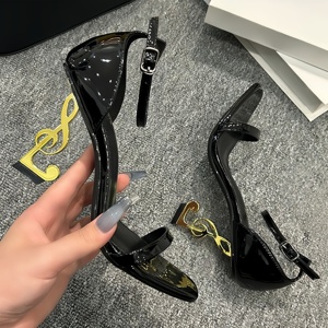 Sandales à talons hauts décontractées d'été de qualité supérieure pour femmes, talons élégants et luxueux, idéales pour les cérémonies de mariage et les fêtes - Product Image 2