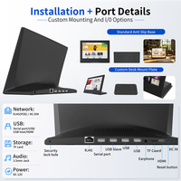 Tablet Android NFC POE en Forma de L de 10.1 Pulgadas RK3576S, 4+32GB, 16:10, Android 14, Pantalla Táctil de 10 Puntos, Tablet Comercial