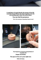 Difusor de salida de aire de coche de madera Velas y accesorios de fragancia
