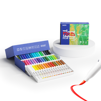 Ensemble de marqueurs à peinture acrylique professionnels STA, pointe pinceau, 72 couleurs vibrantes pour artistes et artisans