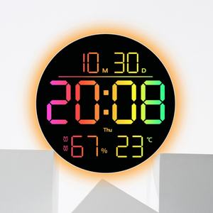 Nueva Lámpara de Noche Personalizada, Lámpara de Día de Neón, Calendario de Cabecera, Reloj de Pared Inteligente con Pantalla LED Digital Grande - Product Image 1