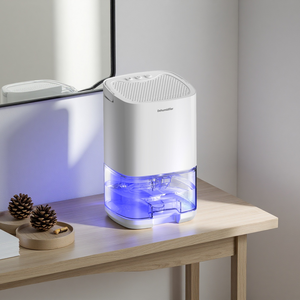 Déshumidificateur portable mini pour la maison, sécheur d'armoire intérieur, faible consommation 36W, 5 70 ㎡   Silencieux à 30 dB, réservoir de 1000 ml, dégivrage automatique - Product Image 1