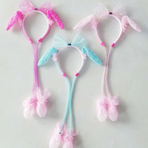 Festival-Party <span class=keywords><strong>LED</strong></span>-Bewegliche Hasenohren-Stirnbänder Niedliche Plastik-Leuchtstirnbänder mit Pumpe - Product Image 5