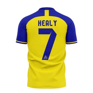 Kit de entrenamiento de camiseta de fútbol con cuello en V de alta calidad de diseño gratuito Jersey de Casa de secado rápido con servicio OEM - Product Image 3