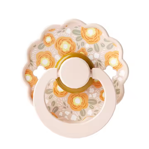 ALGO Sucette pour bébé personnalisable Sucette en silicone sans BPA avec imprimés de fleurs Sucette factice en <span class=keywords><strong>caoutchouc</strong></span> <span class=keywords><strong>naturel</strong></span> - Product Image 5