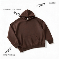 Ensemble unisexe surdimensionné personnalisé, sweats à capuche pour hommes, sweat-shirt en coton French Terry, survêtement streetwear, fabricant, MOQ 1 sweat-shirt