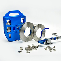 Cortador de Flejes de Acero Inoxidable Industrial, Tensor Manual para Flejes de 16-20mm para FTTH Aéreo ADSS OPGW, OEM