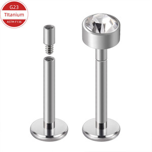 Titanium Internal Thread <b>Extension</b> Rod For Earrings Lip Tongue Navel Studs Unisex Piercing Jewelry G23 ASTM F136 - Product Image 2