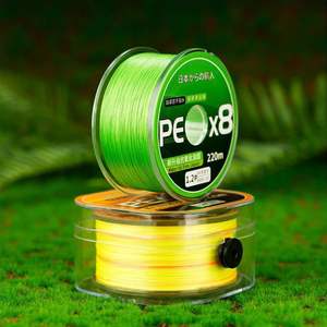 Ligne de pêche tressée JIOE56EHW 220m 1.2 #   Matériau PE X8 haute résistance du Japon pour la pêche et les équipements de pêche - Product Image 4