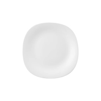 Fampal Snow White Opal GlasseDinner Set pour table familiale moderne