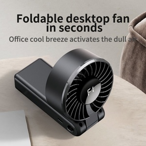 2025 Powerful Turbo Fan With 5-foldable Wind Speed Control for <b>Mini</b> Fan With 2000mah Capacity That Can Be Hung and Handheld - Product Image 5