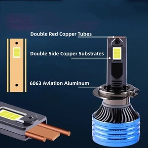Nuovo Design 120W <span class=keywords><strong>fari</strong></span> Led forte faro Blub doppio rame H7 9005 Led Kit faro anabbagliante - Product Image 6