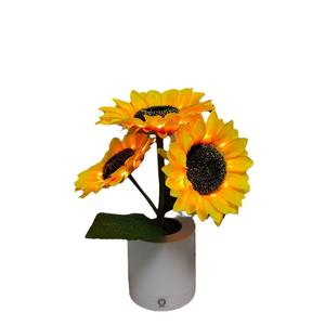 Sunflower Touch Switch Night Light-Decoración de mesa Boho Chic y regalo alegre | Lámpara ambiental de brillo suave - Product Image 5