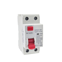 Disjoncteur différentiel de type B 32A 40A 63A 2P 4P 30MA 100MA, dispositif de protection contre les fuites à la terre AC/DC pour station de recharge de véhicules électriques