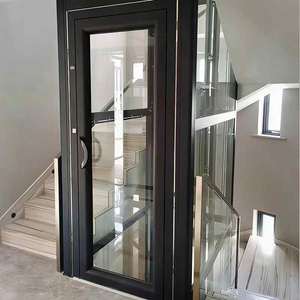 Ascensor Residencial de Lujo en Acero Inoxidable Dorado con Cabina Espejada Grabada para Propiedades de Alta Gama - Product Image 2