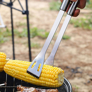 Juego de 20 Utensilios para Barbacoa de Acero Inoxidable, Kit de Accesorios para Asar de Alta Resistencia con Bolsa de Lona - Product Image 5