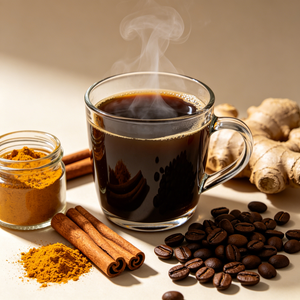 <span class=keywords><strong>Café</strong></span> Noir Instantané <span class=keywords><strong>Soluble</strong></span> à la Cannelle et au Curcuma, Arôme Riche, Torréfaction Intense, Infusion Pure, Compagnon de Fitness, Boost d'Énergie Matinal - Product Image 2
