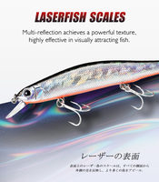 Leurre dur Minnow 115 mm 17,5 g, leurre flottant réaliste pour la pêche au brochet, à la truite et au brochet en eau douce et salée