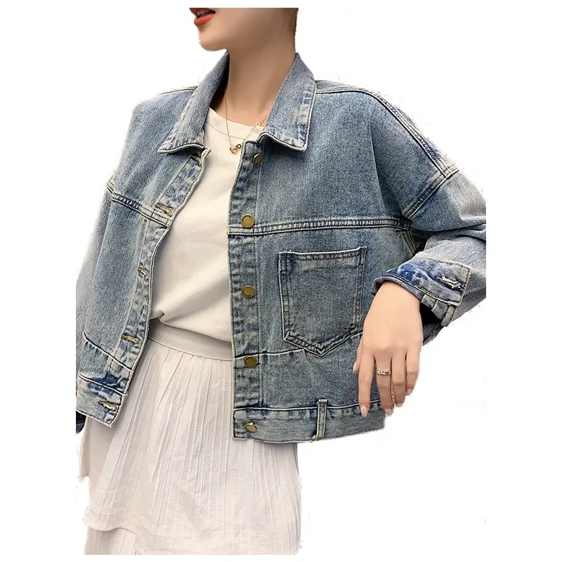 Top Sale Qualität New Fashion Stil Vintage verzierte Jeans jacke Damen