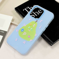 Coque de téléphone souple en gelée de fruits Manga créative, adaptée à l'iPhone 16 15 14 13 12 11 Pro Max, sensation de peau, anti-chute