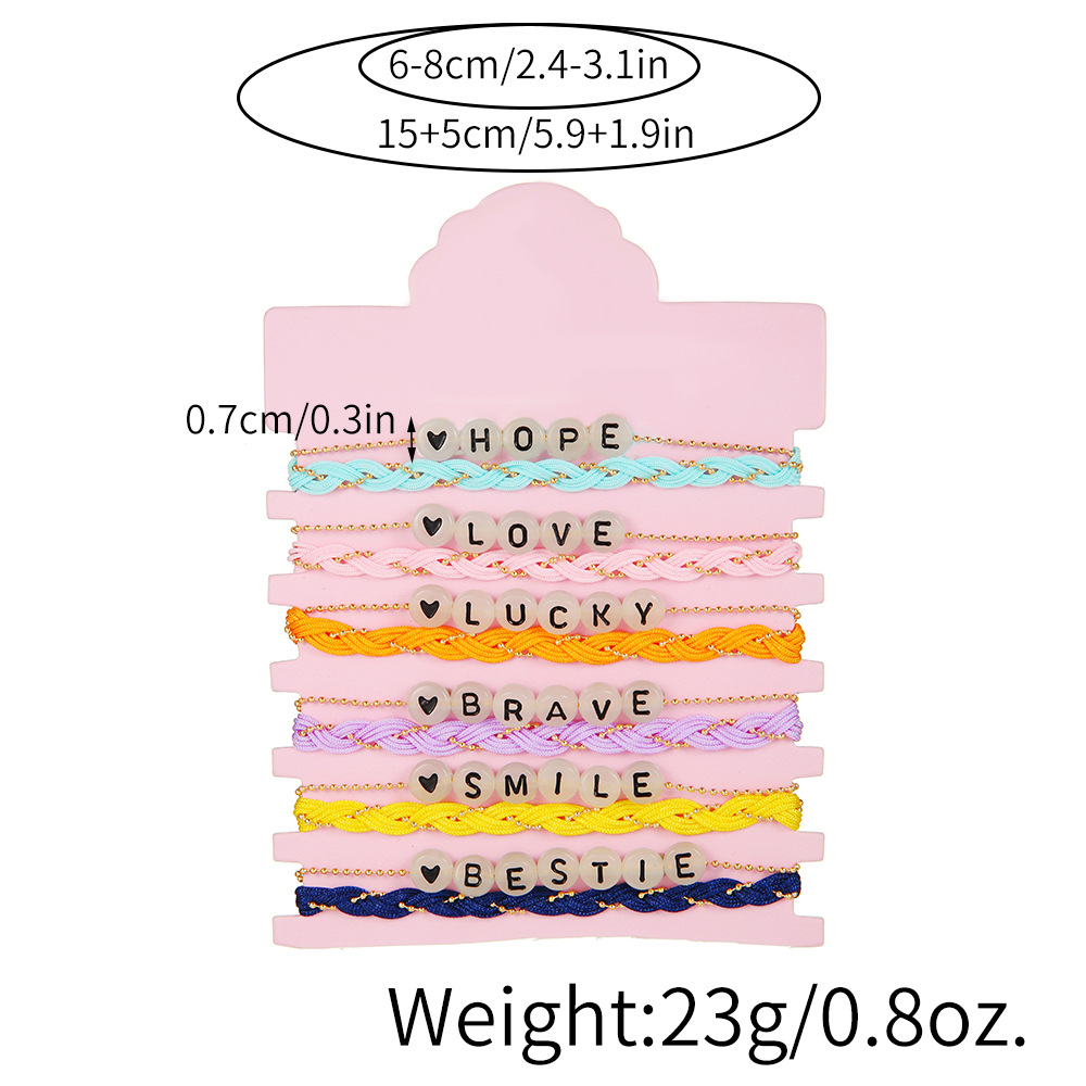 Letras luminosas de colores