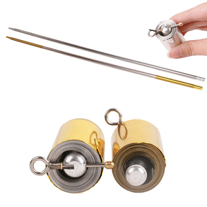 Kim loại xuất hiện mía ma thuật Prop kim loại độ đàn hồi cao thép bạc Stick Stretchable <span class=keywords><strong>Magic</strong></span> Trick Túi - Product Image 1