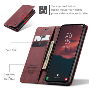 CaseMe étui de téléphone mains libres pour Samsung Galaxy A15 étui Business <span class=keywords><strong>Mobile</strong></span> Wallet Flip Cover pour Samsung A15 A35 A55 Carte de crédit - Product Image 2