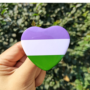 Accessoires de mode promotionnels de mode arc-en-ciel coloré <span class=keywords><strong>insigne</strong></span> en fer blanc personnalisable - Product Image 5